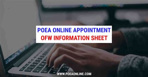 poea online appointment|poea davao online appointment.